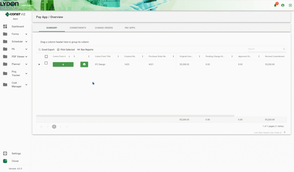 Use Application For Payment In Construction Viz And Microsoft 365
