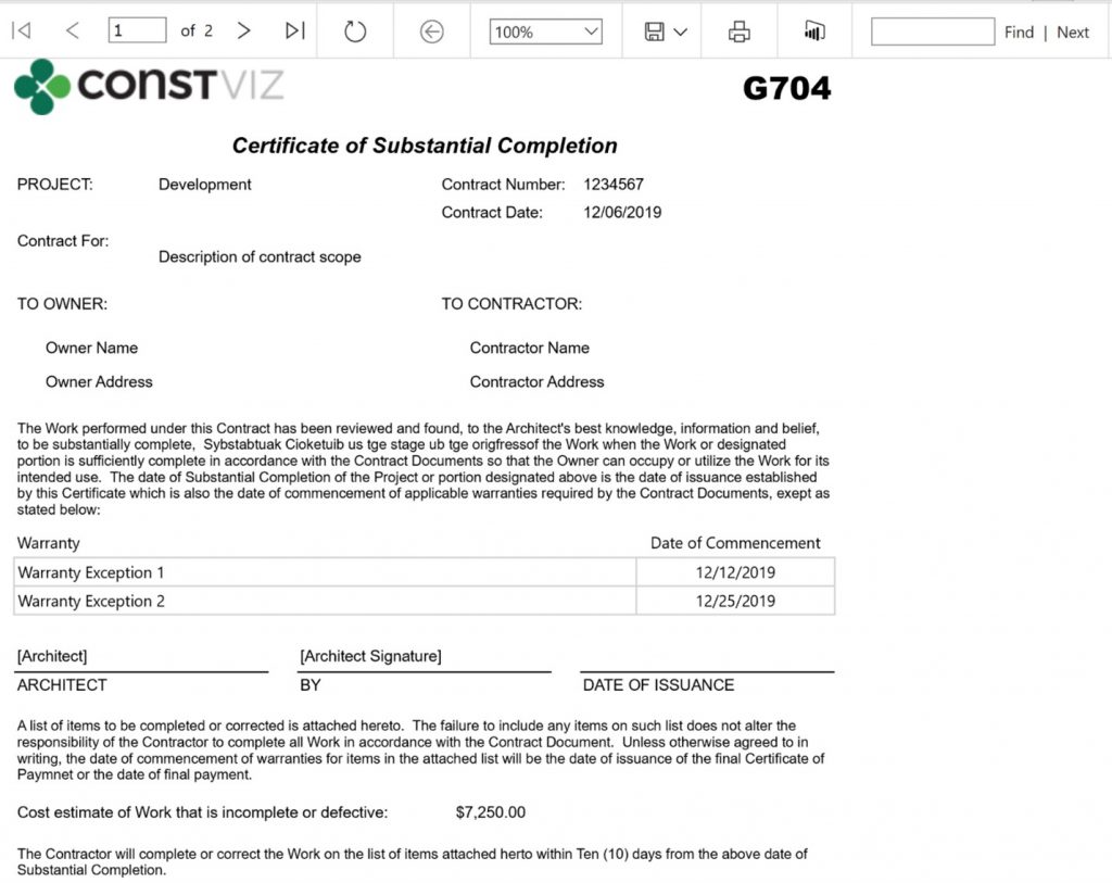 What Is Substantial Completion In Construction